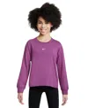 Nike Sportswear Essential Big Kids' (girls') Long-sleeve T-shirt In Hfchsi