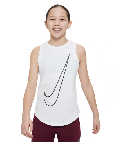 Nike Kids' Big Girls Sportswear Victory Cotton Tank Top In Hydrangeas