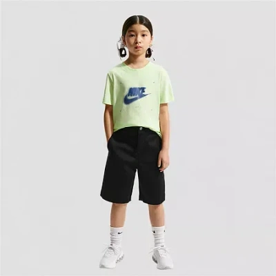Nike Big Kid Unisex Crew Neck Short Sleeve Regular Fit Graphic T-shirt In Green