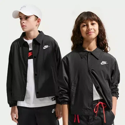 Nike Big Kid Unisex Lightweight Field Jacket In Black
