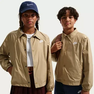 Nike Big Kid Unisex Lightweight Field Jacket In Brown