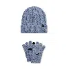 Nike Big Kids' 2-piece Cable Gifting Beanie Set In Blue