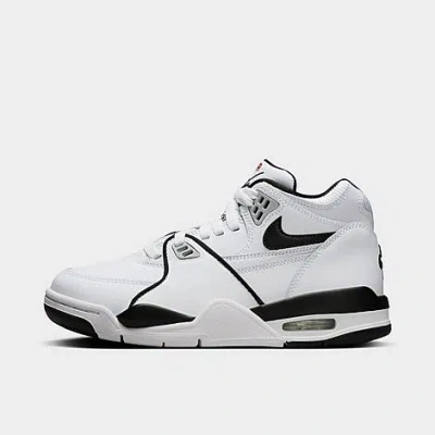 Nike Big Kids' Air Flight 89 Basketball Shoes In White/wolf Grey/black
