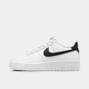 Nike Air Force 1 Big Kids' Shoes In White/black