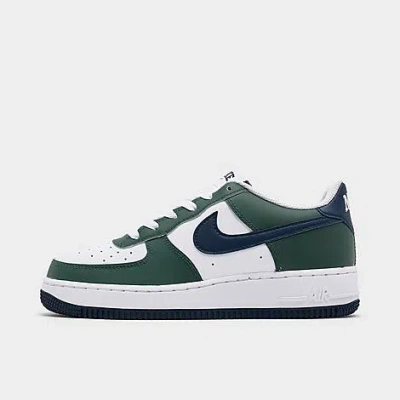 Nike Big Kids' Air Force 1 Low Casual Shoes In Vintage Green/obsidian/white