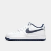 Nike Big Kids' Air Force 1 Low Casual Shoes In White/midnight Navy/football Grey