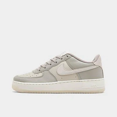 Nike Big Kids' Air Force 1 Lv8 5 Casual Shoes In Light Bone/light Iron Ore/summit White