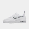 Nike Big Kids' Air Force 1 Lv8 Casual Shoes In White/photon Dust/midnight Navy