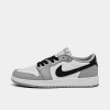 Nike Big Kids' Air Jordan Retro 1 Low Og Casual Shoes In White/black/wolf Grey