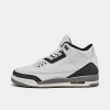 Nike Big Kids' Air Jordan Retro 3 Basketball Shoes In Summit White/cement Grey/black/fire Red