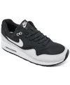 Nike Big Kids' Air Max 1 Casual Sneakers From Finish Line In Off Noir,vast Gray