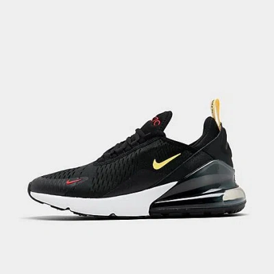 Nike Big Kids' Air Max 270 Casual Shoes In Black/saturn Gold/gym Red/white