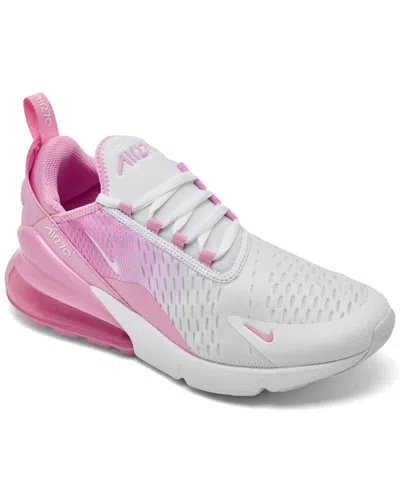 Nike Big Kids Air Max 270 Lifestyle Sneakers From Finish Line In White