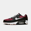 Nike Big Kids' Air Max 90 Casual Shoes In Black/team Red/gum Light Brown/white
