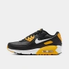 Nike Big Kids' Air Max 90 Casual Shoes In Black/university Gold/white