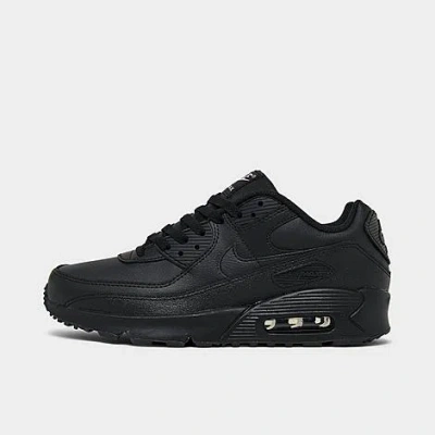 Nike Big Kids' Air Max 90 Casual Shoes In Black/white
