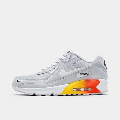 Nike Big Kids' Air Max 90 Casual Shoes In Pure Platinum/white/cosmic Clay