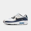 Nike Big Kids' Air Max 90 Casual Shoes In Thunder Blue/phantom/football Grey/black