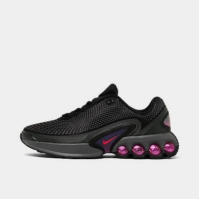 Nike Big Kids' Air Max Dn Casual Shoes (1y-7y) In Black/light Crimson/dark Smoke Grey