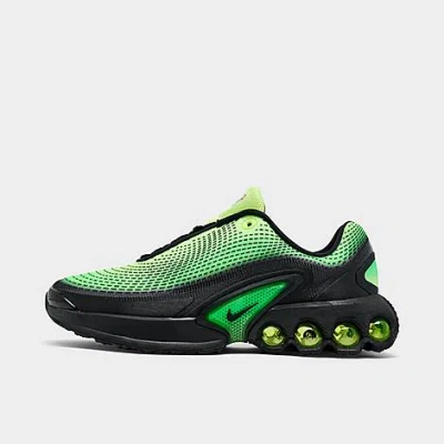 Nike Big Kids' Air Max Dn Casual Shoes In Lemon Twist/black/green Strike/black