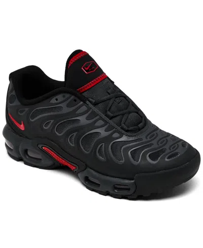 Nike Big Kids Air Max Plus Drift Casual Sneakers From Finish Line In Black,red