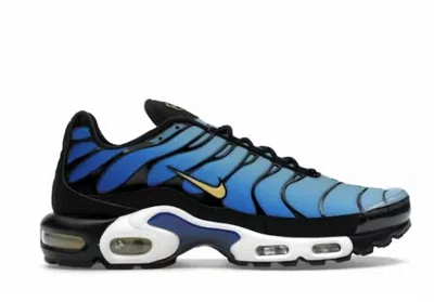 Nike Big Kids' Air Max Plus Sneaker In Black/skyblue Chamois In Blue
