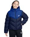 Nike Big Kids All Day Play Therma-fit Loose-fit Puffer Jacket In Blue