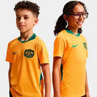 Nike Big Kids Australia 26 Stadium Home Dri-fit Replica Soccer Jersey In Yellow