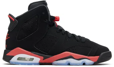 Nike Big Kids Black Air Jordan 6 Retro 'infrared Salesman' Sneakers