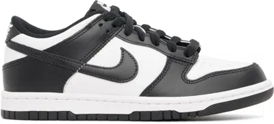 Nike Kids Black Dunk Low Little Kids Sneakers In White