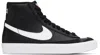 Nike Big Kids Black Blazer Mid '77 Sneakers In 002 Black/white-whit