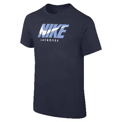 Nike Big Kids' (boys') Lacrosse T-shirt In Blue