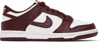 Nike Big Kids Burgundy & White Dunk Low Sneakers In 115 White/redwood-gy