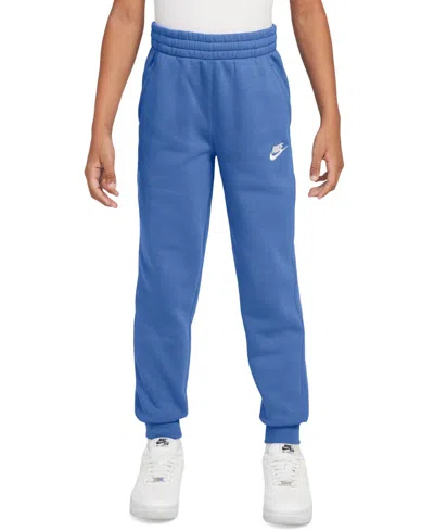 Nike Big Kids Club Fleece Jogger Pants In Blue