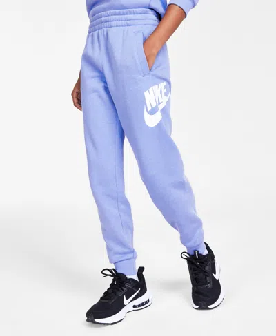 Nike Big Kids Club Fleece Jogger Pants In Blue