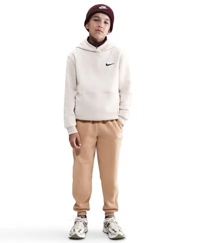 Nike Big Kids Club Fleece Jogger Pants In White
