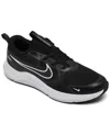 Nike Big Kids Cosmic Runner Running Sneakers From Finish Line In Black,white