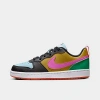 NIKE NIKE BIG KIDS' COURT BOROUGH LOW RECRAFT CASUAL SHOES SIZE 4.5 LEATHER