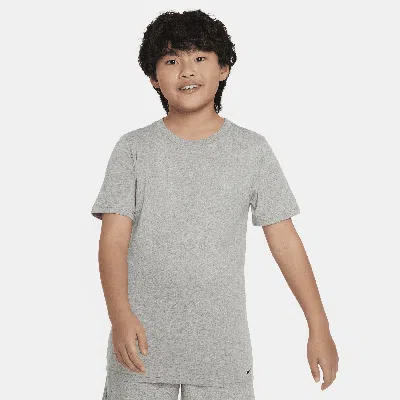 Nike Big Kids' Crew Undershirts (2-pack) In Gray