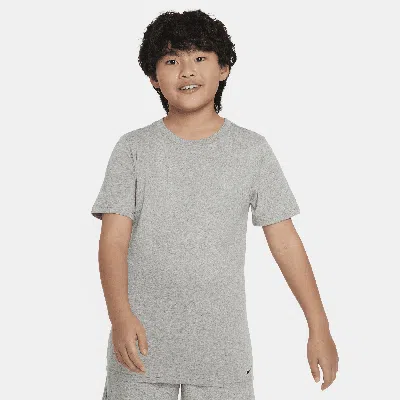 Nike Big Kids' Crew Undershirt (2-pack) In Grey