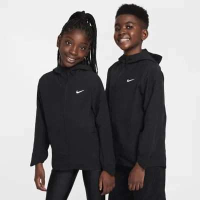 Nike Big Kids' Dri-fit Uv Training Jacket In Black