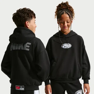 Nike Big Kids' Dri-fit Basketball Hoodie In Black