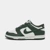 Nike Big Kids' Dunk Low Casual Shoes In White/vintage Green/white