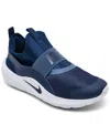 Nike Big Kids Flex Runner 4 Slip-on Running Sneakers From Finish Line In Blue