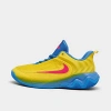 Nike Big Kids' Giannis Immortality 4 Basketball Sneakers From Finish Line In Lightening/hyper Pink/university Blue