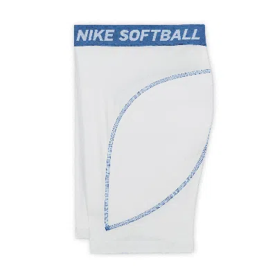 Nike Big Kids' (girls') Dri-fit Softball Slider Shorts In White
