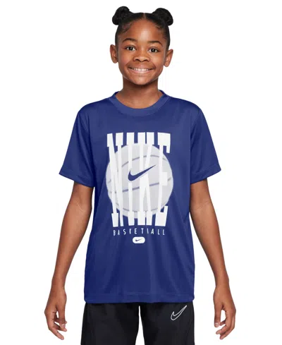Nike Big Kids Legend Dri-fit Training T-shirt In Blue