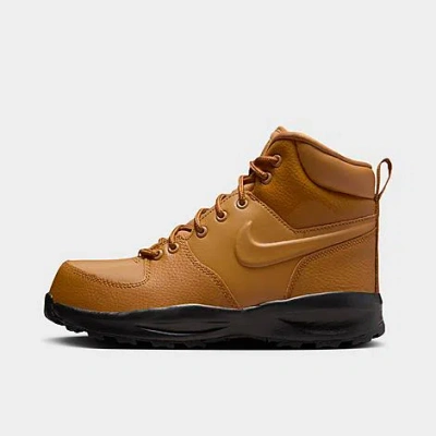 Nike Big Kids' Manoa Leather Boots In Wheat/wheat/black