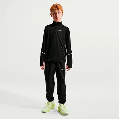 Nike Big Kids Miler Dri-fit Woven Pants In Black