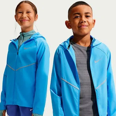 Nike Big Kids Miler Training Jacket In Blue